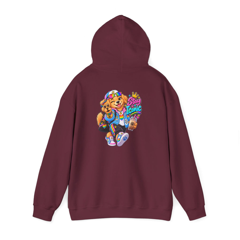 Hoodie — Colorful Big Personality Stay Iconic Pup Graphic