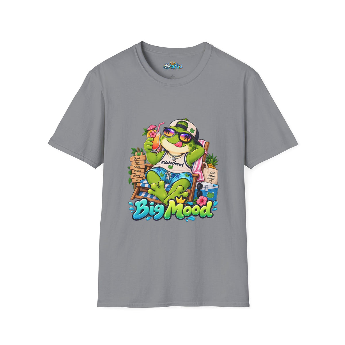 Big Mood Frog T-Shirt — Chill Cartoon Frog Graphic Tee