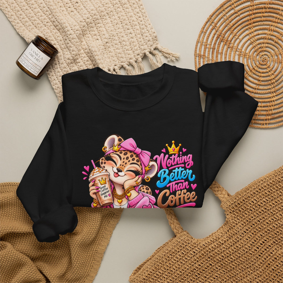 Cute Kawaii Leopard - Graphic Sweatshirt