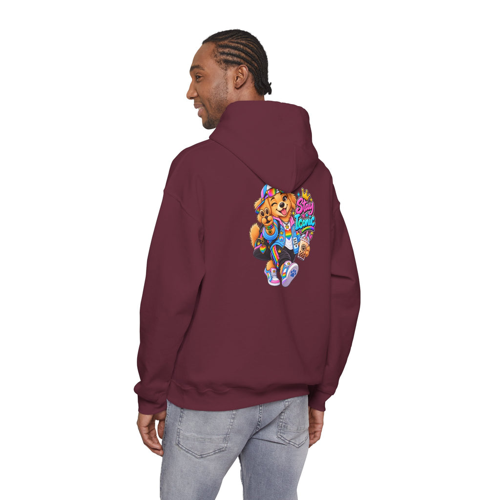 Hoodie — Colorful Big Personality Stay Iconic Pup Graphic