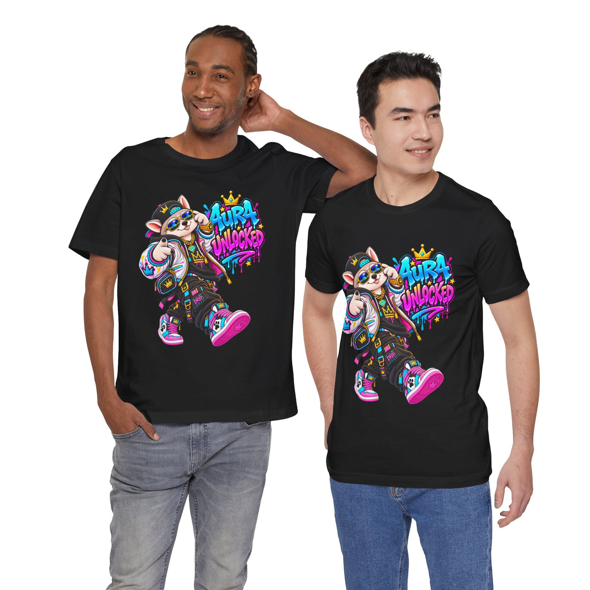 Jynx Alaskan Husky — "Aura Unlocked" Streetwear Graphic Tee