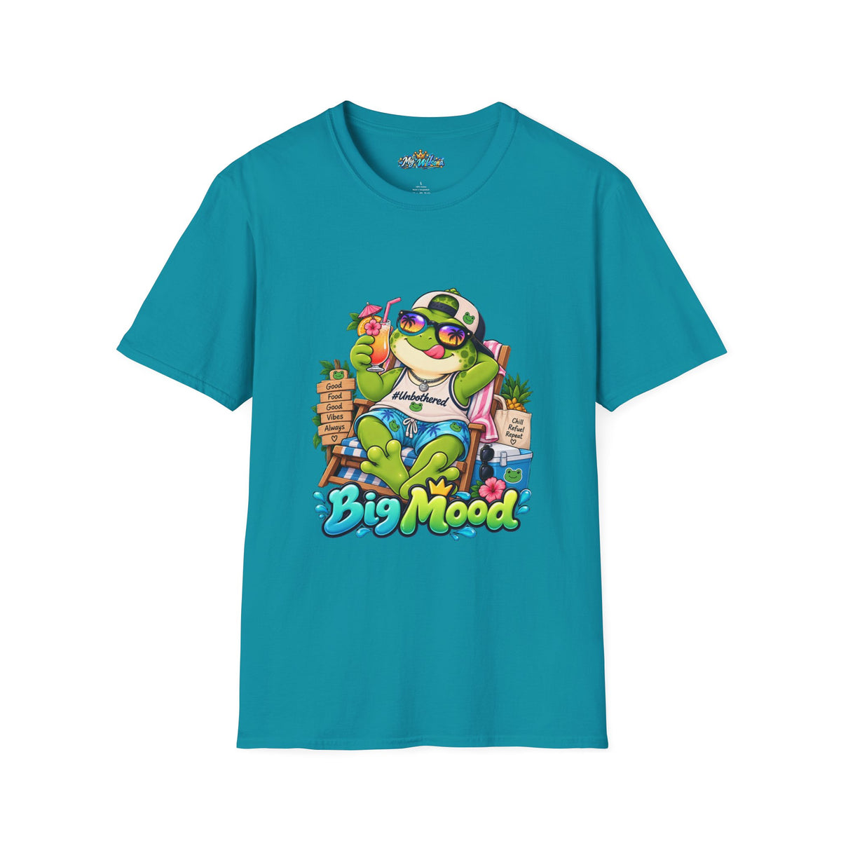 Big Mood Frog T-Shirt — Chill Cartoon Frog Graphic Tee