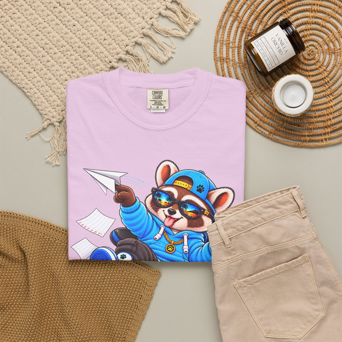 Mischievous Remy Raccoon Graphic T-Shirt