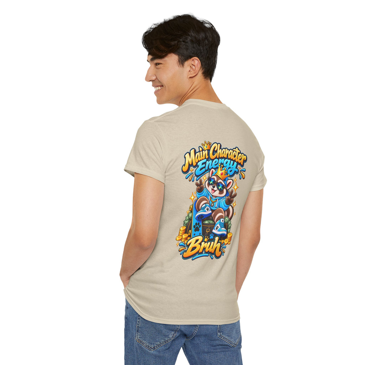 Remy Raccoon Main Character Energy Graphic Tee