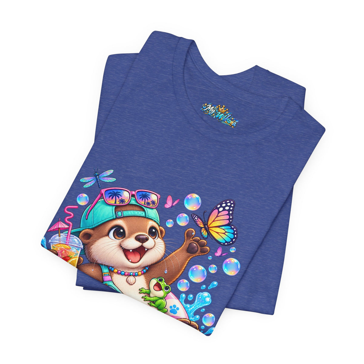 Otter Floatie T-Shirt — Cute Summer Otter with Butterfly Tee