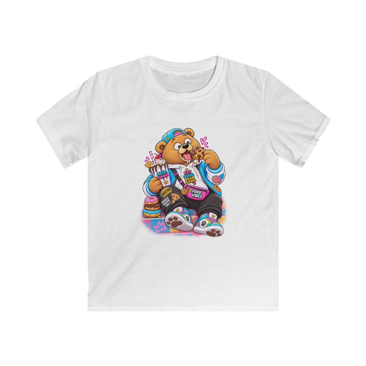 Mochi Big Back Bear Graphic Kids T-Shirt