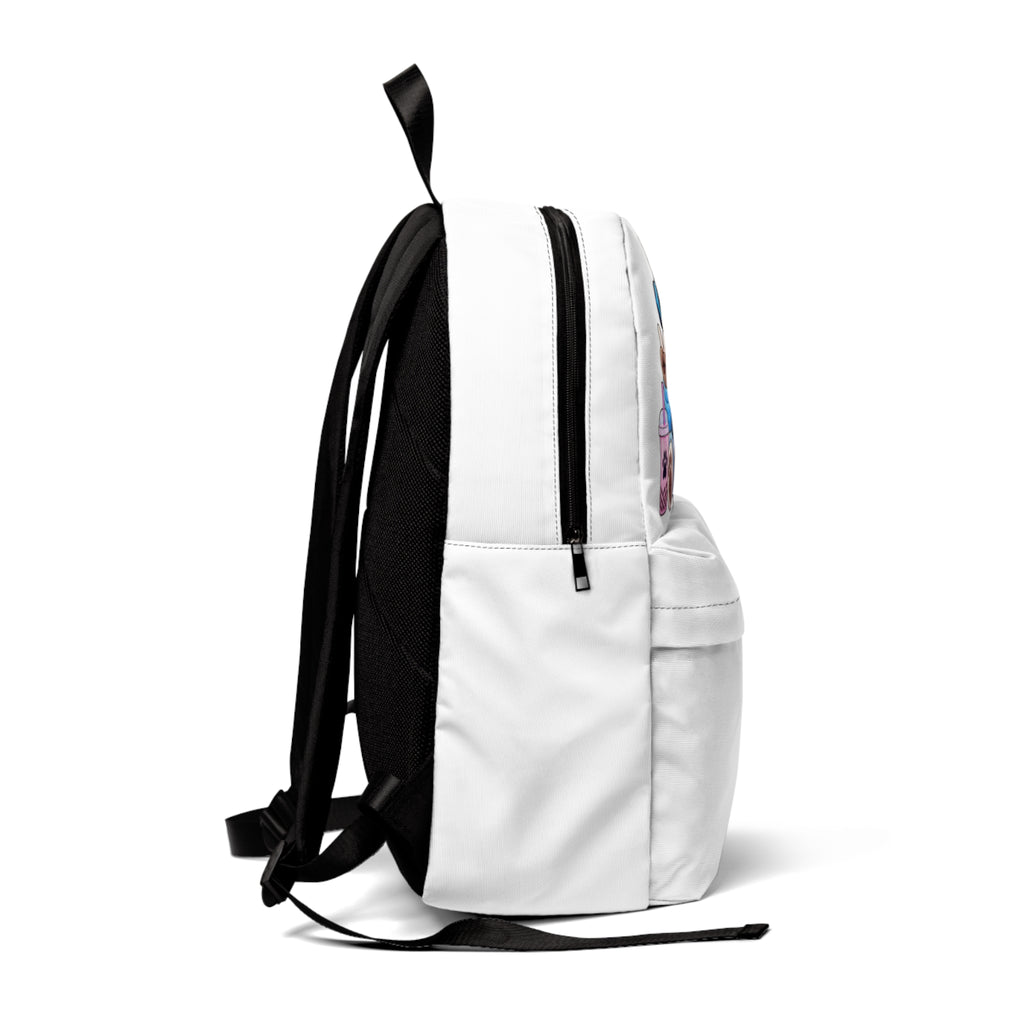 Cute Raccoon Gamer Backpack — Bubble Tea, Headphones & Controller Design