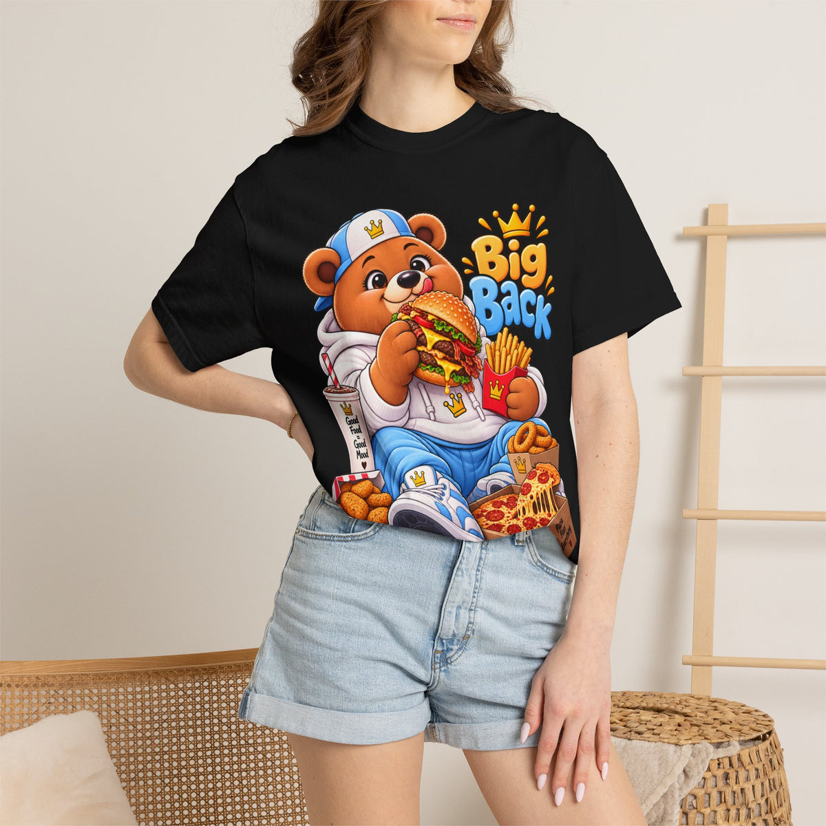 Mochi Big Back Bear - Fast Food - T-Shirt