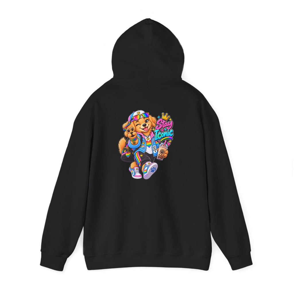 Hoodie — Colorful Big Personality Stay Iconic Pup Graphic