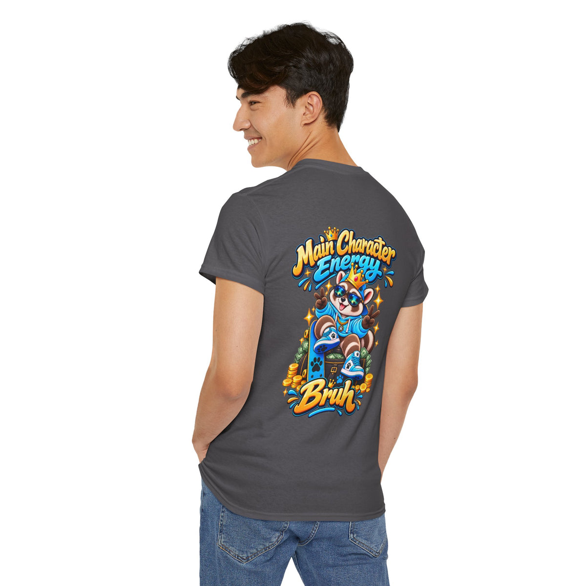 Remy Raccoon Main Character Energy Graphic Tee