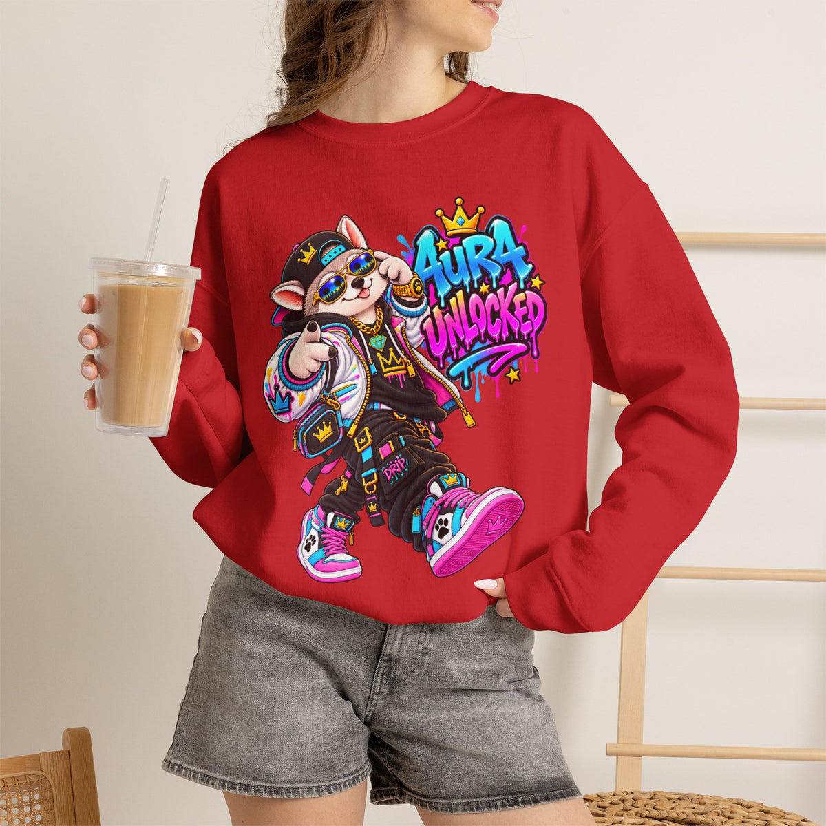 Aura Unlocked - Alaskan Husky - Streetwear  Sweatshirt