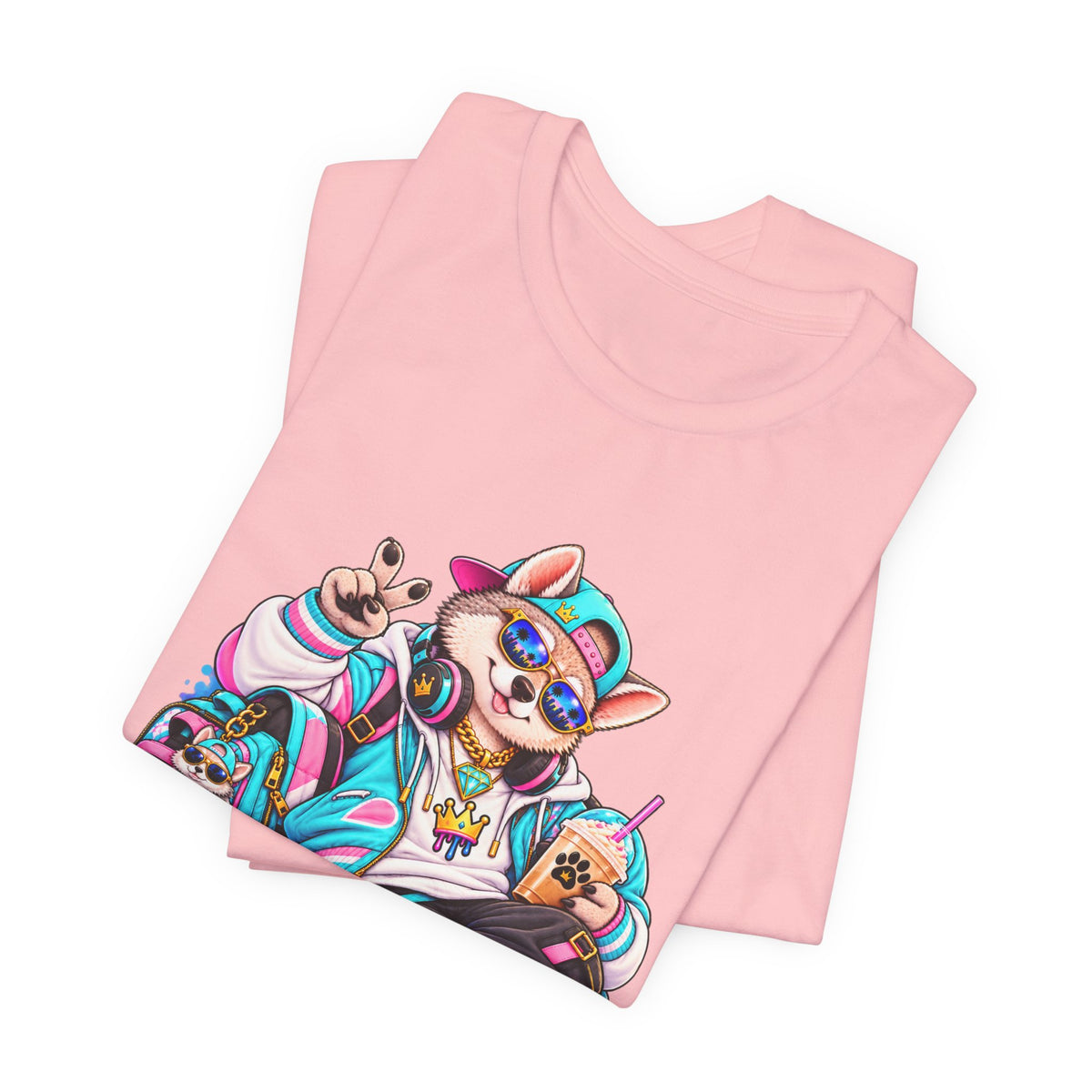 So Goated Husky with Drip T‑Shirt — Retro Skate Dog Graphic Tee