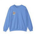 Crewneck Sweatshirt - Colorful Girl with Flower Crown Graphic