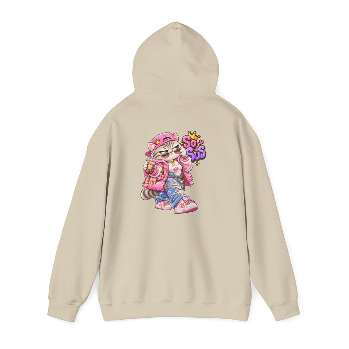 Kawaii So Sus Cat Hoodie – Cute Anime Streetwear Sweatshirt