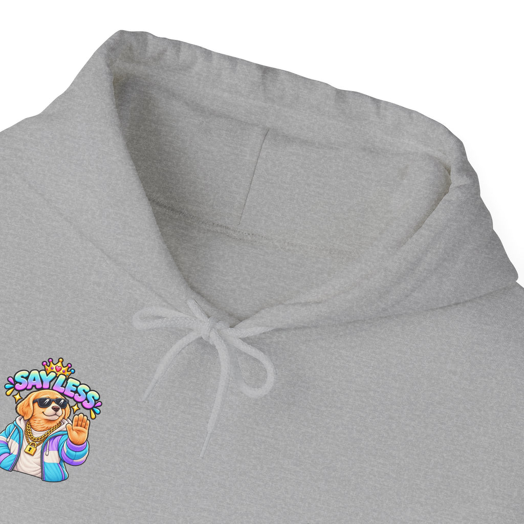Say Less Golden Retriever - Hoodie — Cute Summer Vacation Graphic Sweatshirt