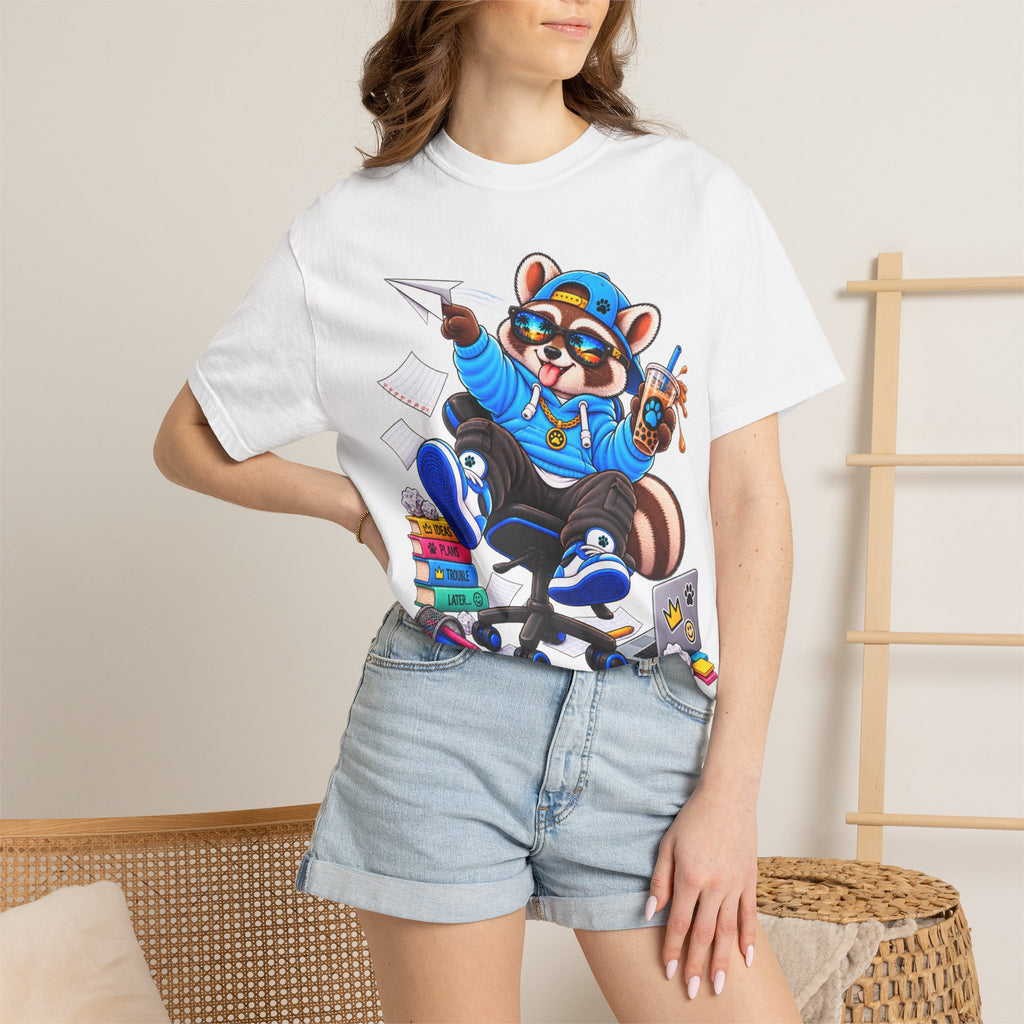 Mischievous Remy Raccoon Graphic T-Shirt