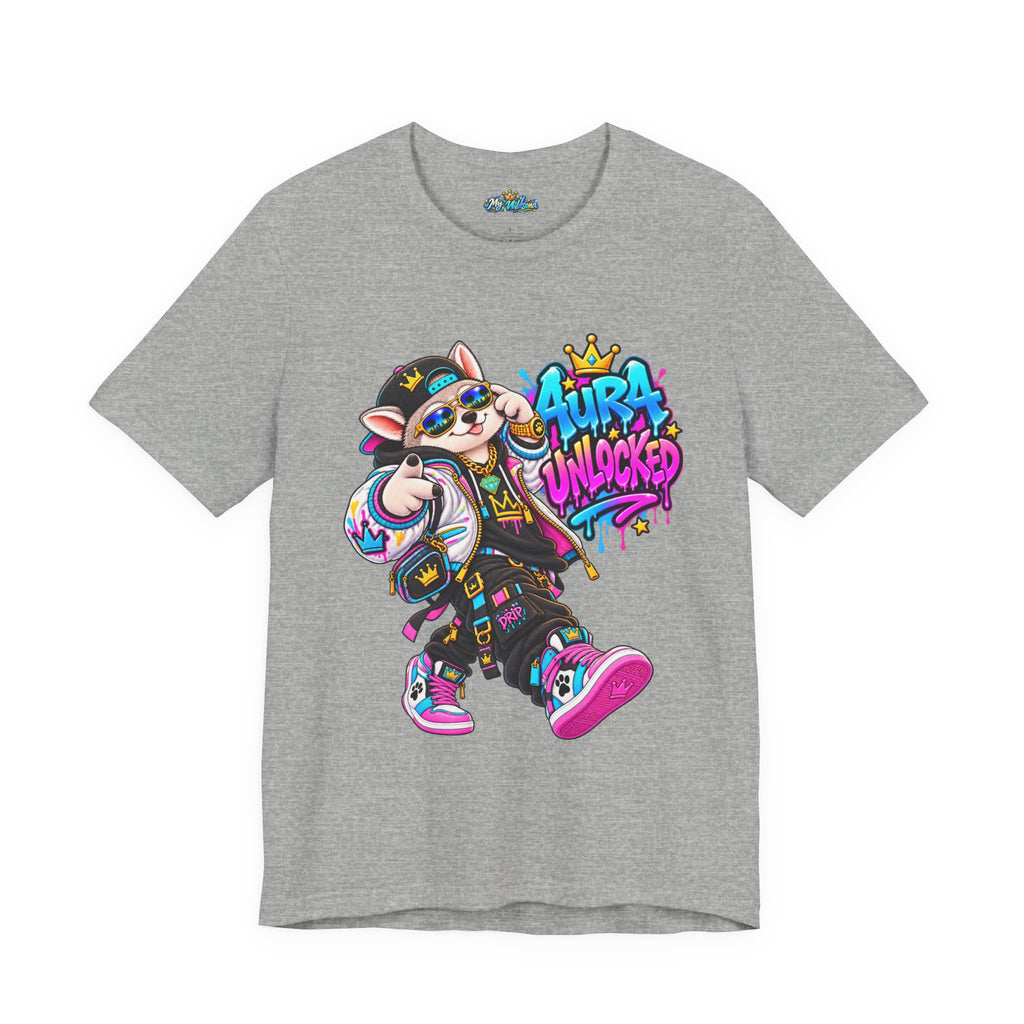 Jynx Alaskan Husky — "Aura Unlocked" Streetwear Graphic Tee