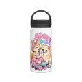 Spilling the Tea Water Bottle — Cute Corgi & Pomeranian Insulated Stainless Steel Bottle with Handle Lid