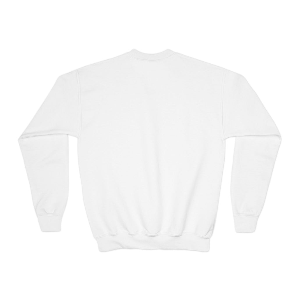 Youth Unbothered Fishing Capybara Crewneck Sweatshirt — "Whoothered" Cute Kids Fishing Graphic