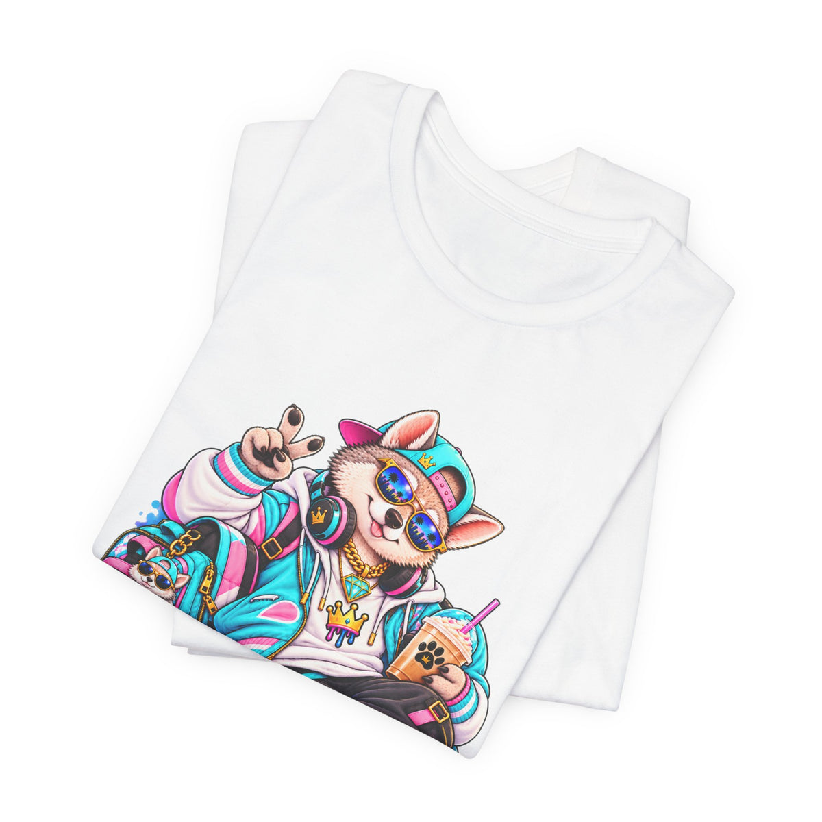 So Goated Husky with Drip T‑Shirt — Retro Skate Dog Graphic Tee
