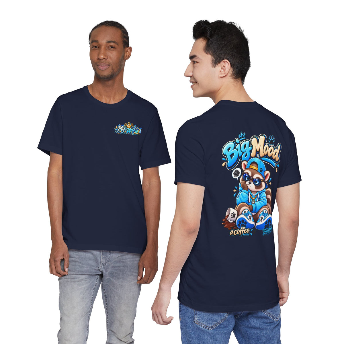 Remy Raccoon Big Mood - Back Graphic - Cute Graphic Tee