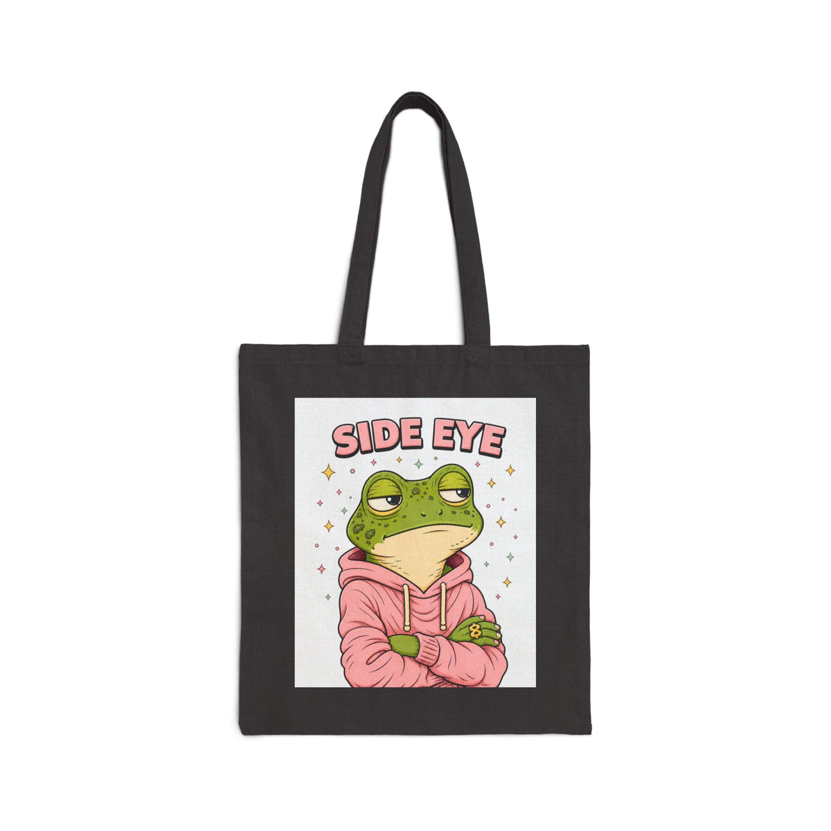 Ollie Giving Side Eye - Cotton Canvas Tote
