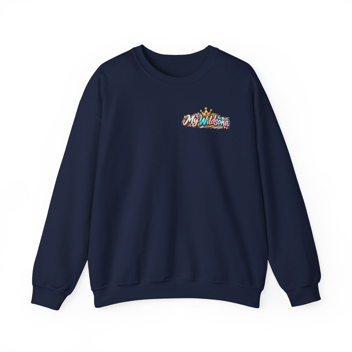 Graphic Sweatshirt — 'My Wildsona' Cute Colorful Dog with Big Personality Character Crewneck