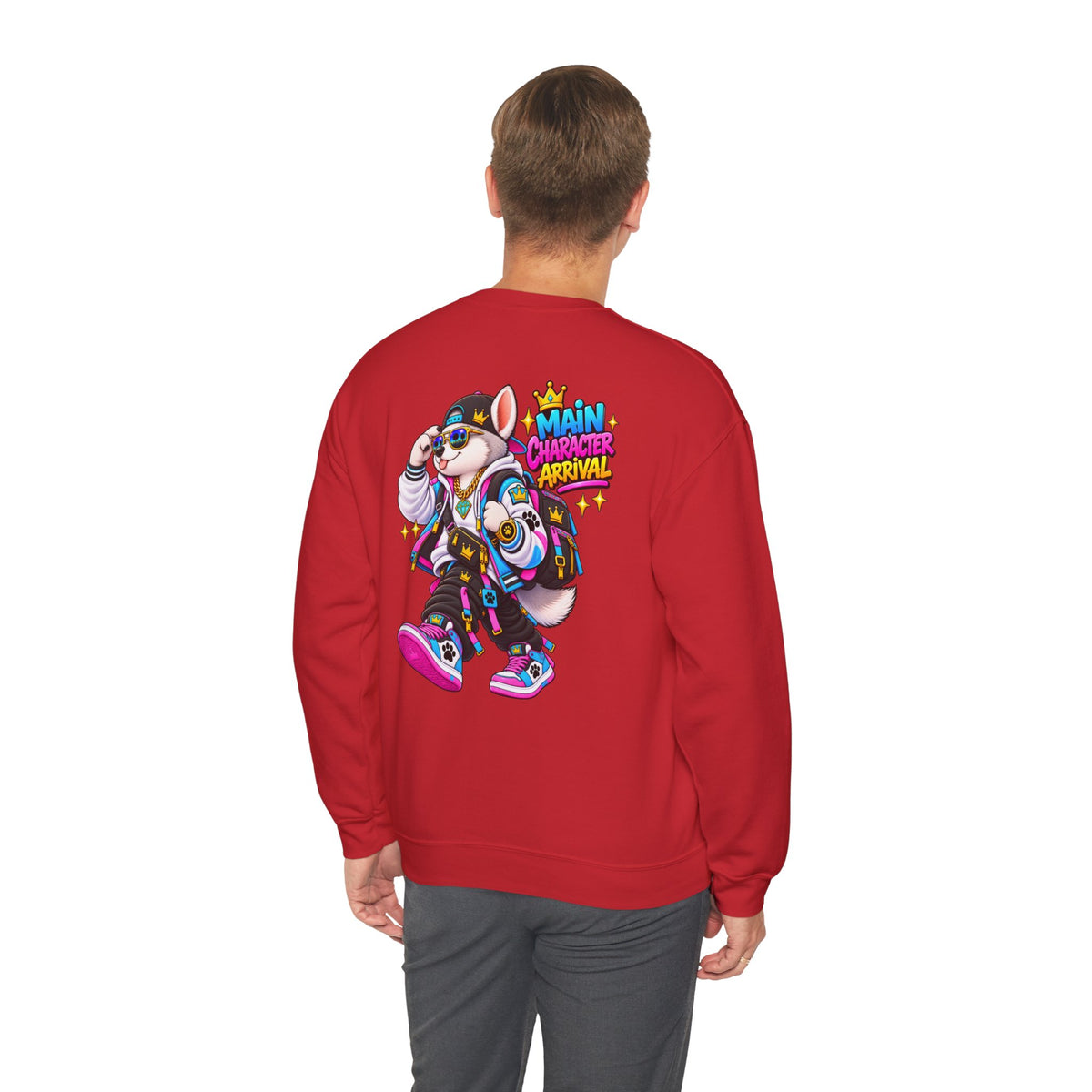 Main Character Husky Unisex Heavy Blend™ Crewneck Sweatshirt