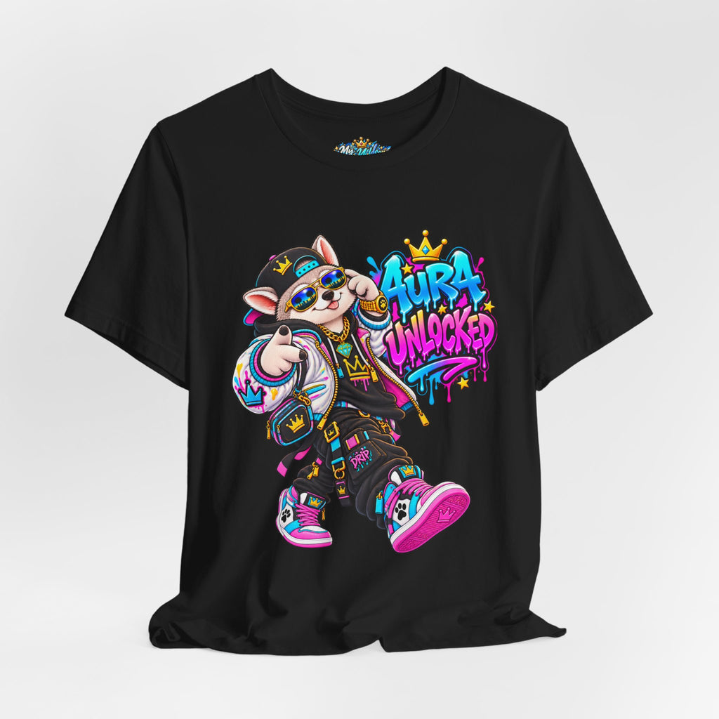 Jynx Alaskan Husky — "Aura Unlocked" Streetwear Graphic Tee