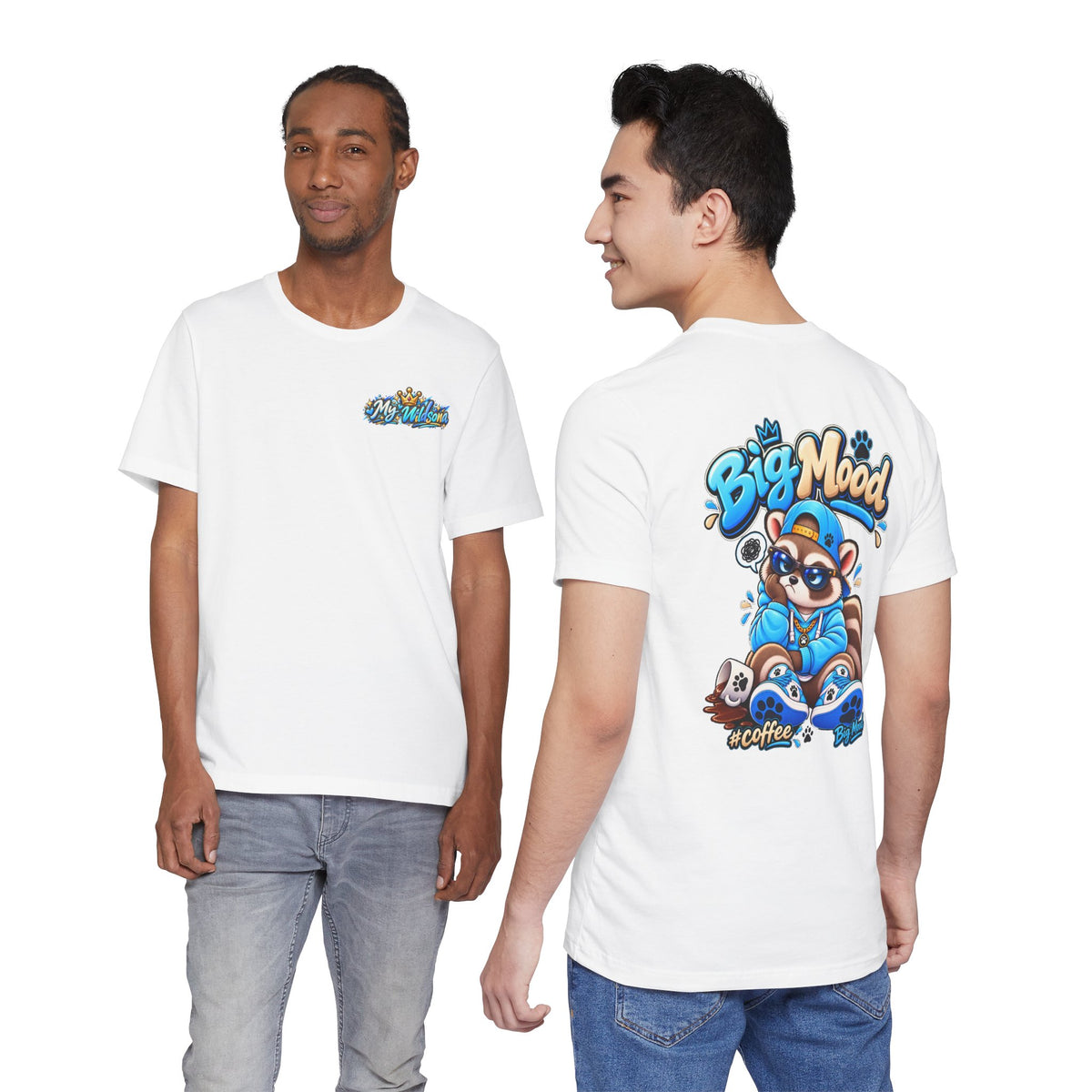 Remy Raccoon Big Mood - Back Graphic - Cute Graphic Tee