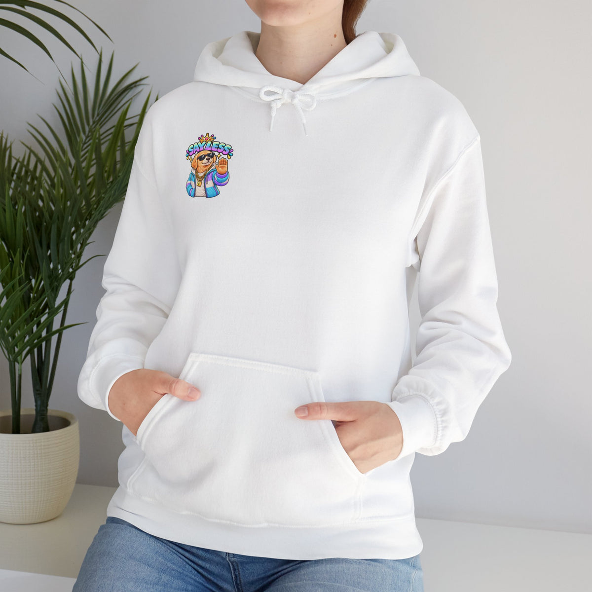 Say Less Golden Retriever - Hoodie — Cute Summer Vacation Graphic Sweatshirt