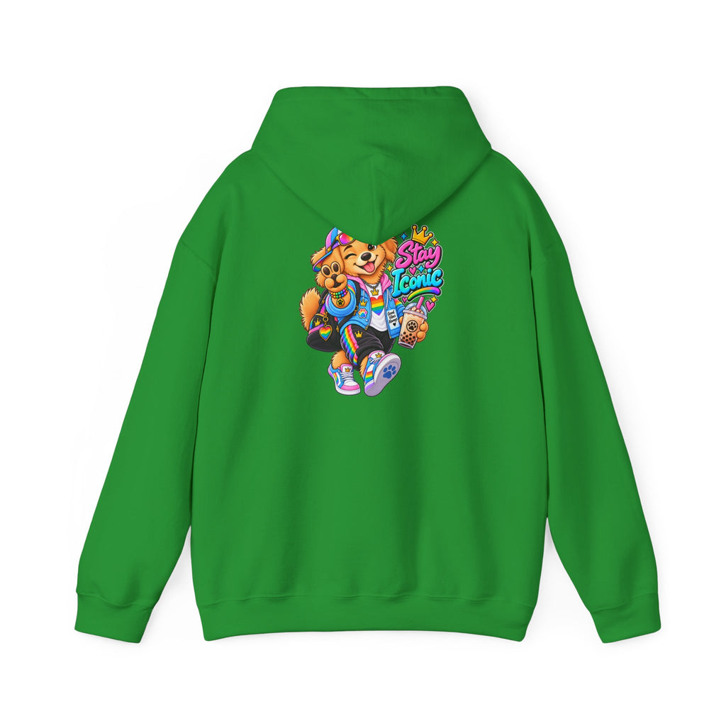 Hoodie — Colorful Big Personality Stay Iconic Pup Graphic