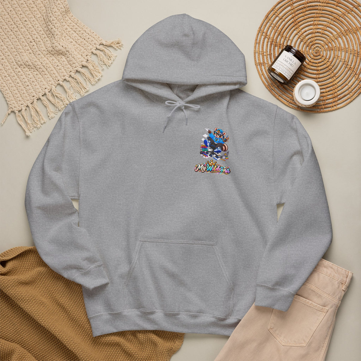 My Wildsona Mischievous Racoon Hoodie — Cute Raccoon Graphic Sweatshirt