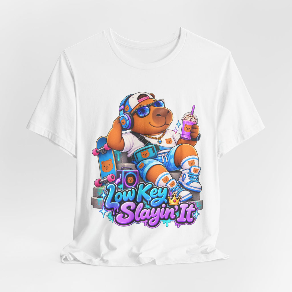 Low Key Slayin' It Capybara T-Shirt