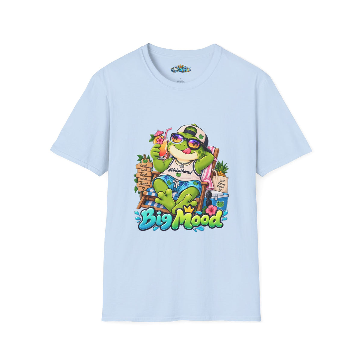 Big Mood Frog T-Shirt — Chill Cartoon Frog Graphic Tee
