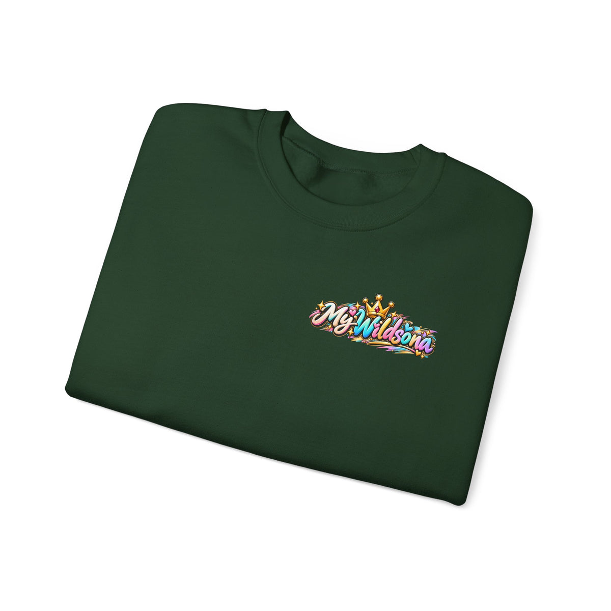 Graphic Sweatshirt — 'My Wildsona' Cute Colorful Dog with Big Personality Character Crewneck
