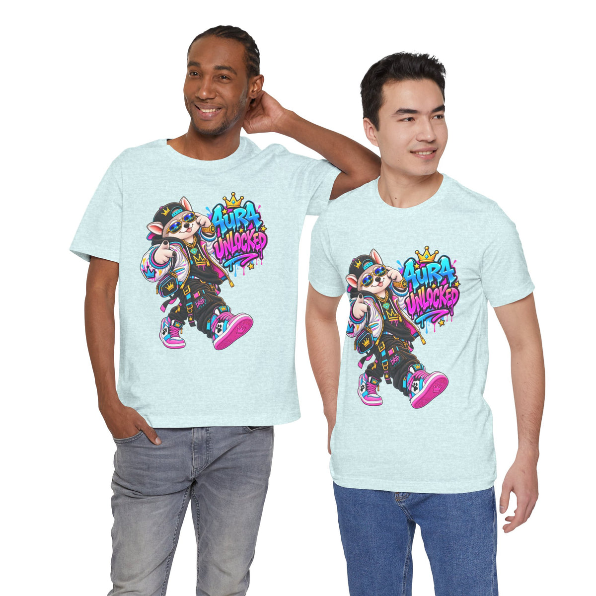 Jynx Alaskan Husky — "Aura Unlocked" Streetwear Graphic Tee