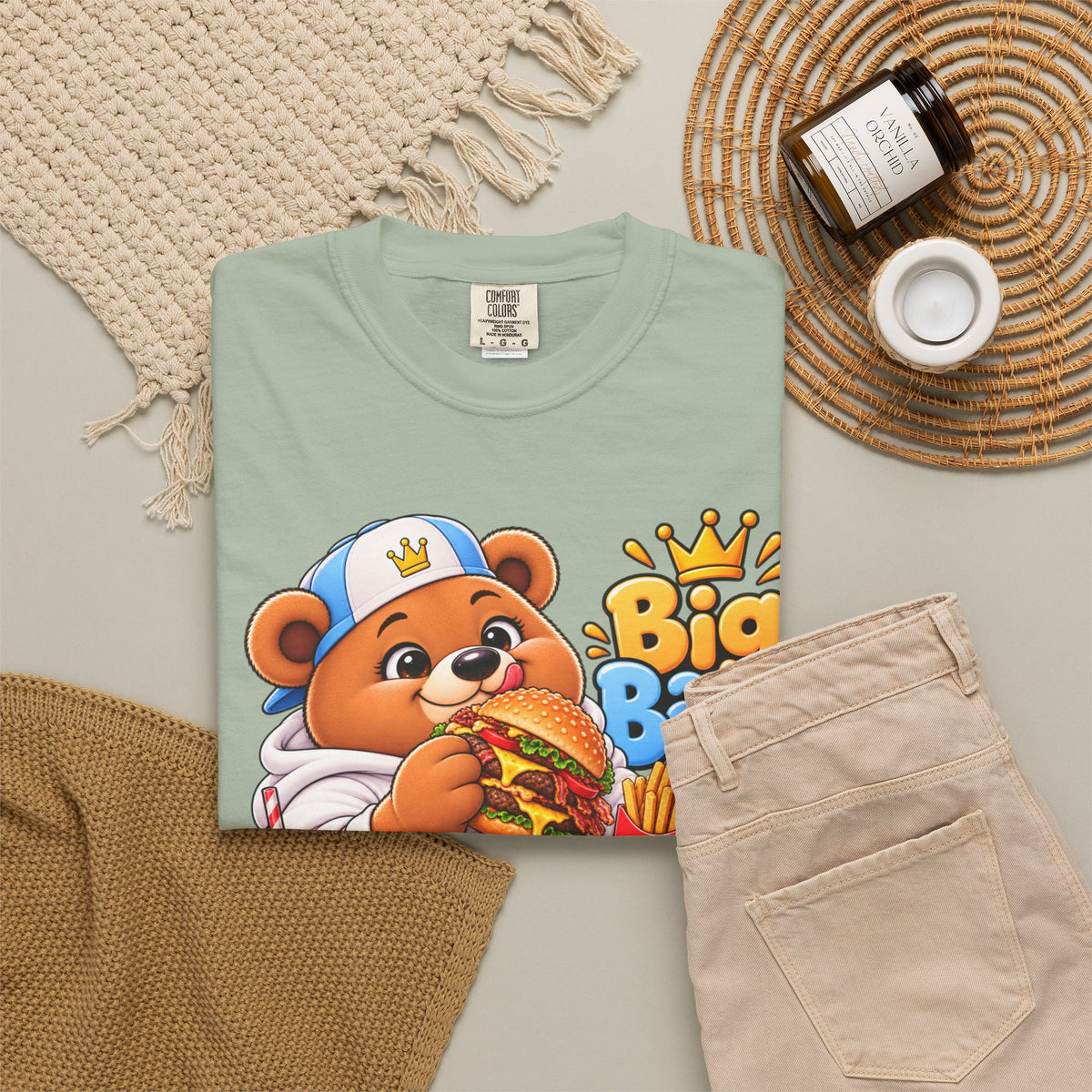 Mochi Big Back Bear - Fast Food - T-Shirt