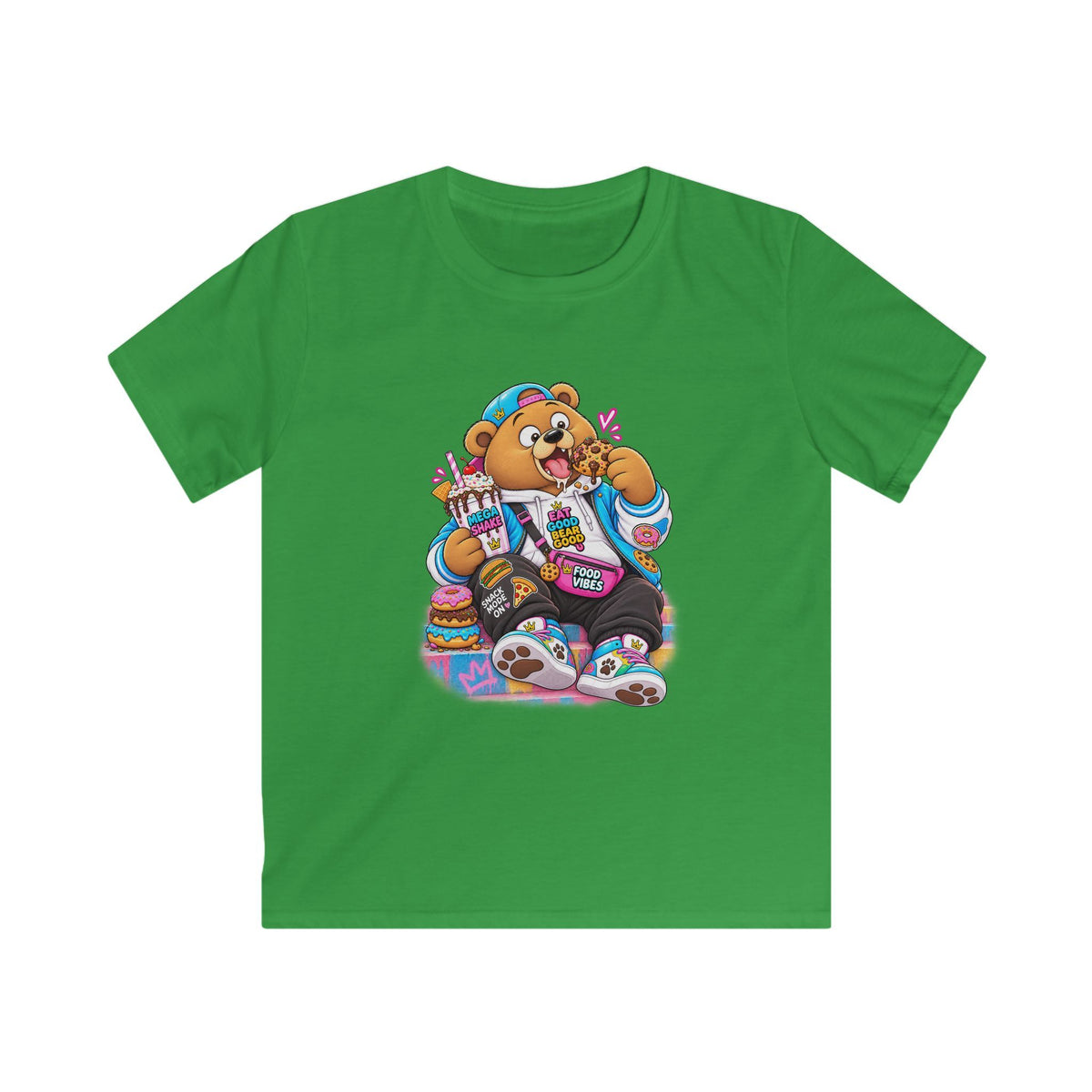 Mochi Big Back Bear Graphic Kids T-Shirt