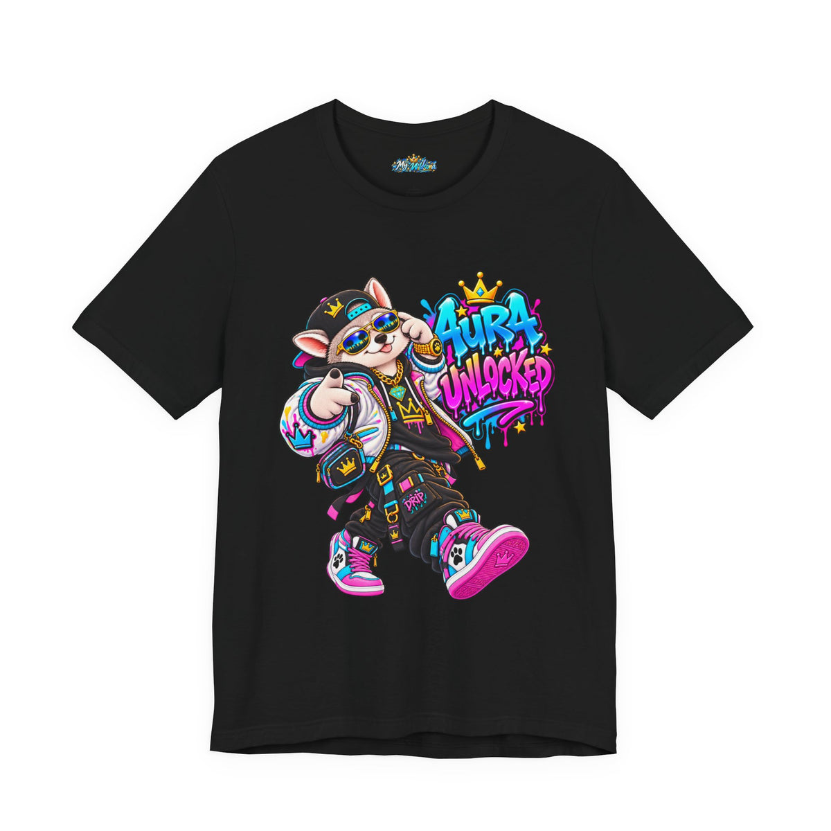 Jynx Alaskan Husky — "Aura Unlocked" Streetwear Graphic Tee