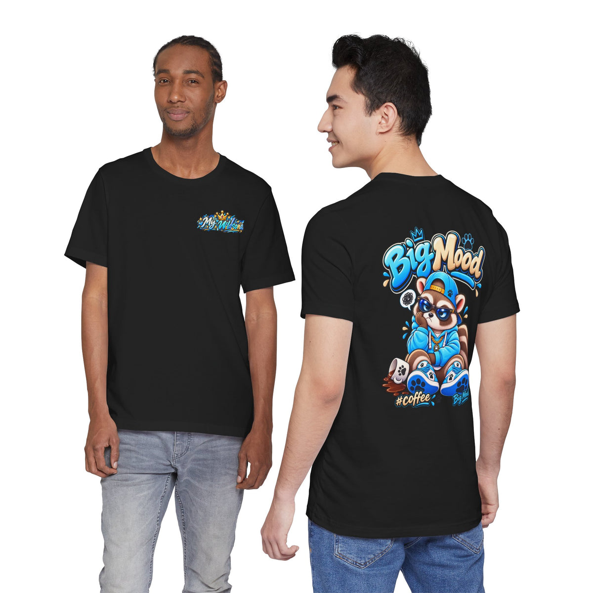 Remy Raccoon Big Mood - Back Graphic - Cute Graphic Tee