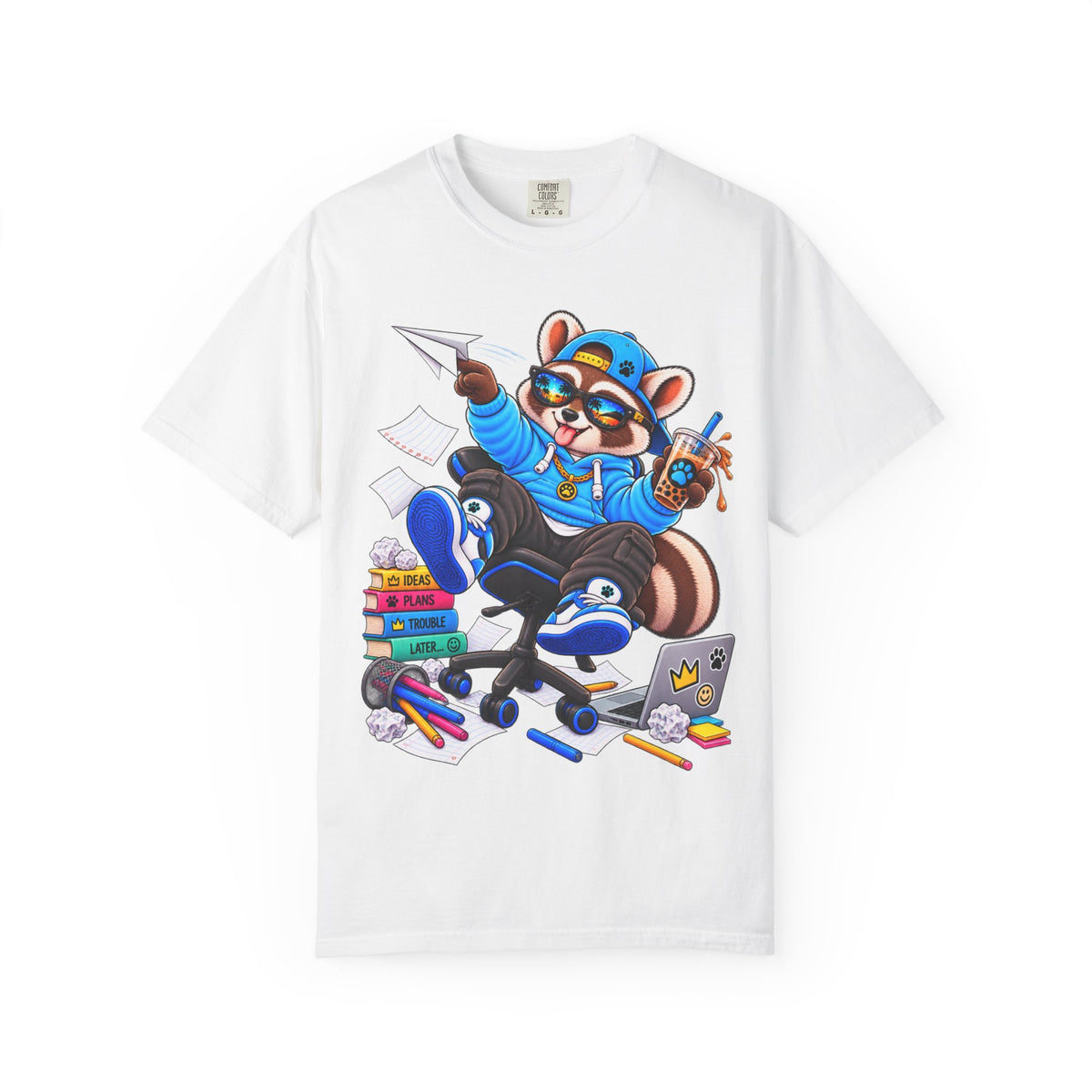 Mischievous Remy Raccoon Graphic T-Shirt