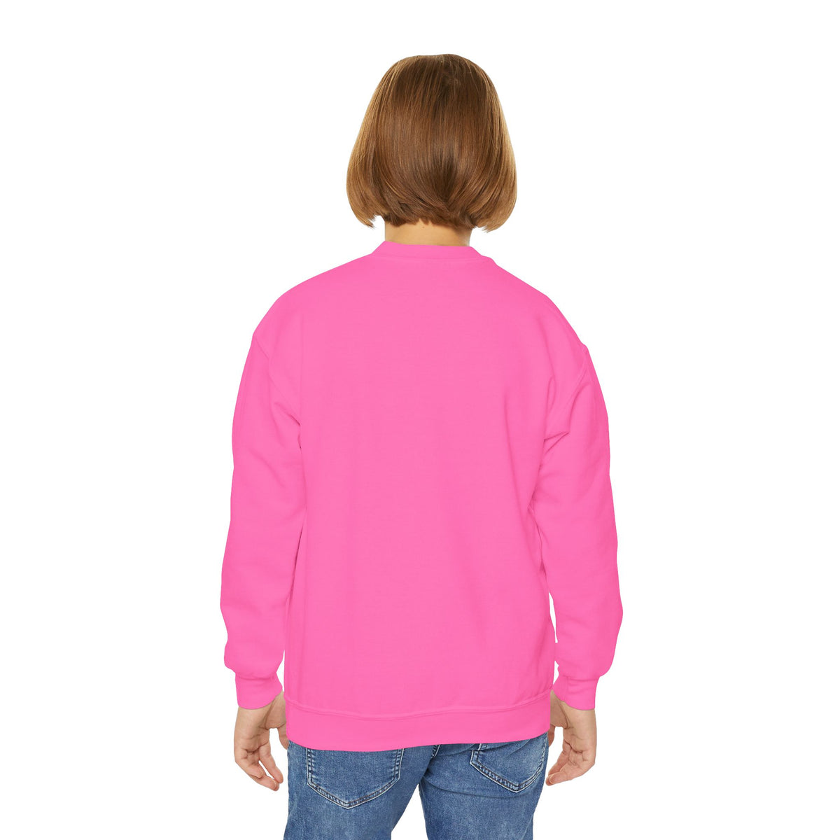 Youth Crewneck Sweatshirt — Cute Cat 'So Sus' Streetwear Graphic