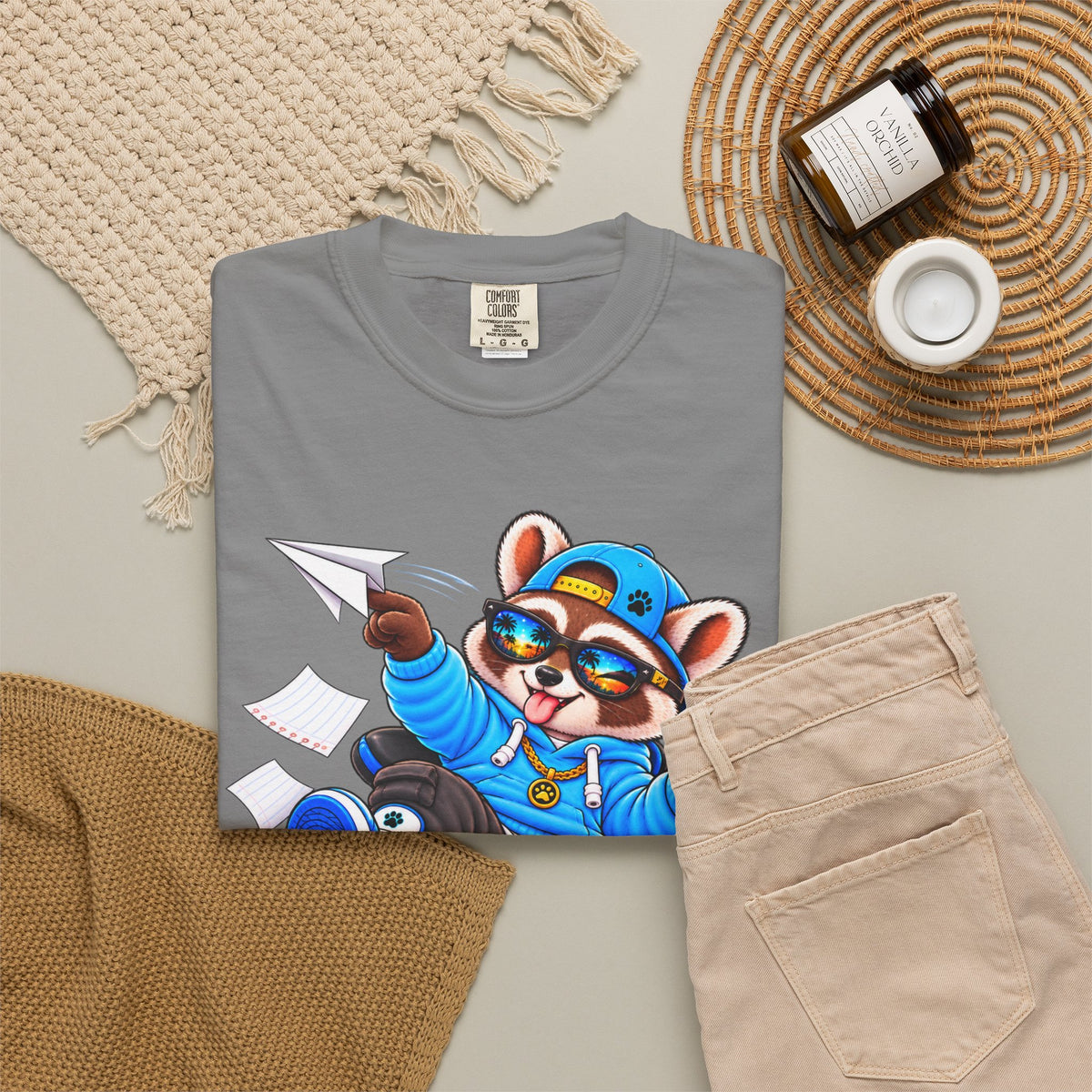 Mischievous Remy Raccoon Graphic T-Shirt