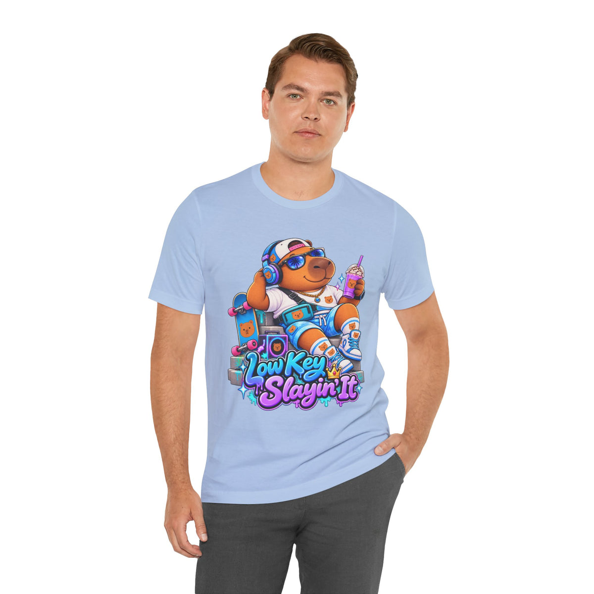 Low Key Slayin' It Capybara T-Shirt
