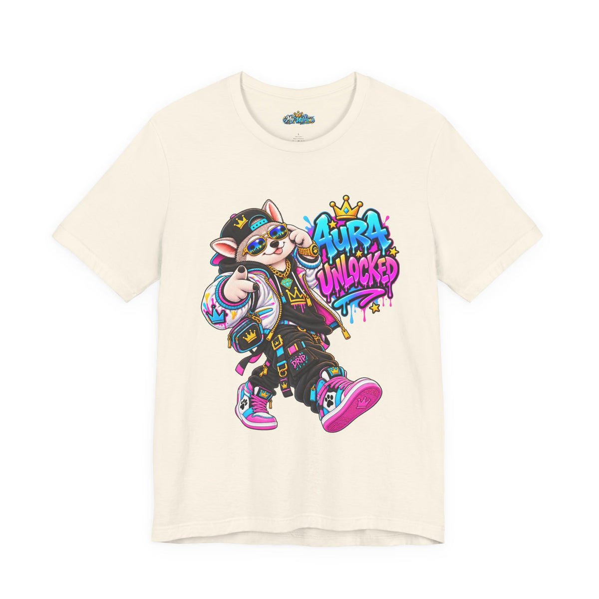 Jynx Alaskan Husky — "Aura Unlocked" Streetwear Graphic Tee