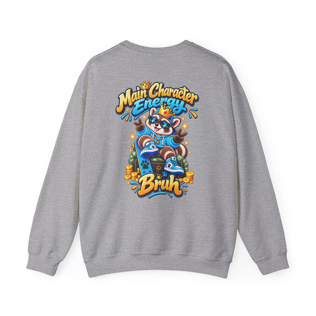 Main Character Raccoon Crewneck Sweatshirt