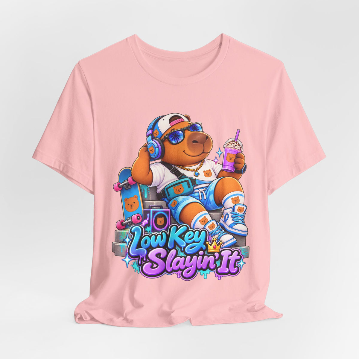 Low Key Slayin' It Capybara T-Shirt