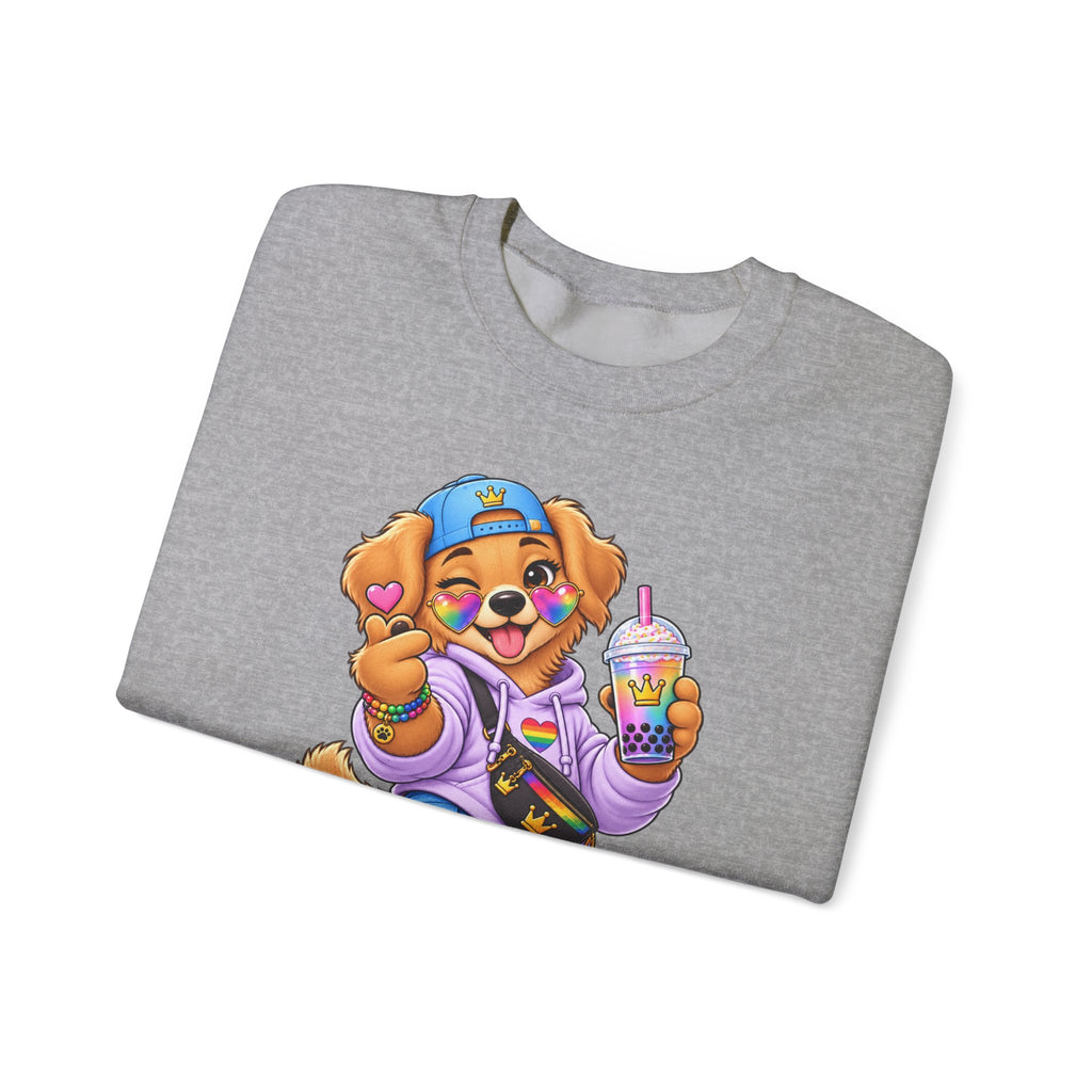 Cute Big Personality Hip-Hop Dog Crewneck Sweatshirt