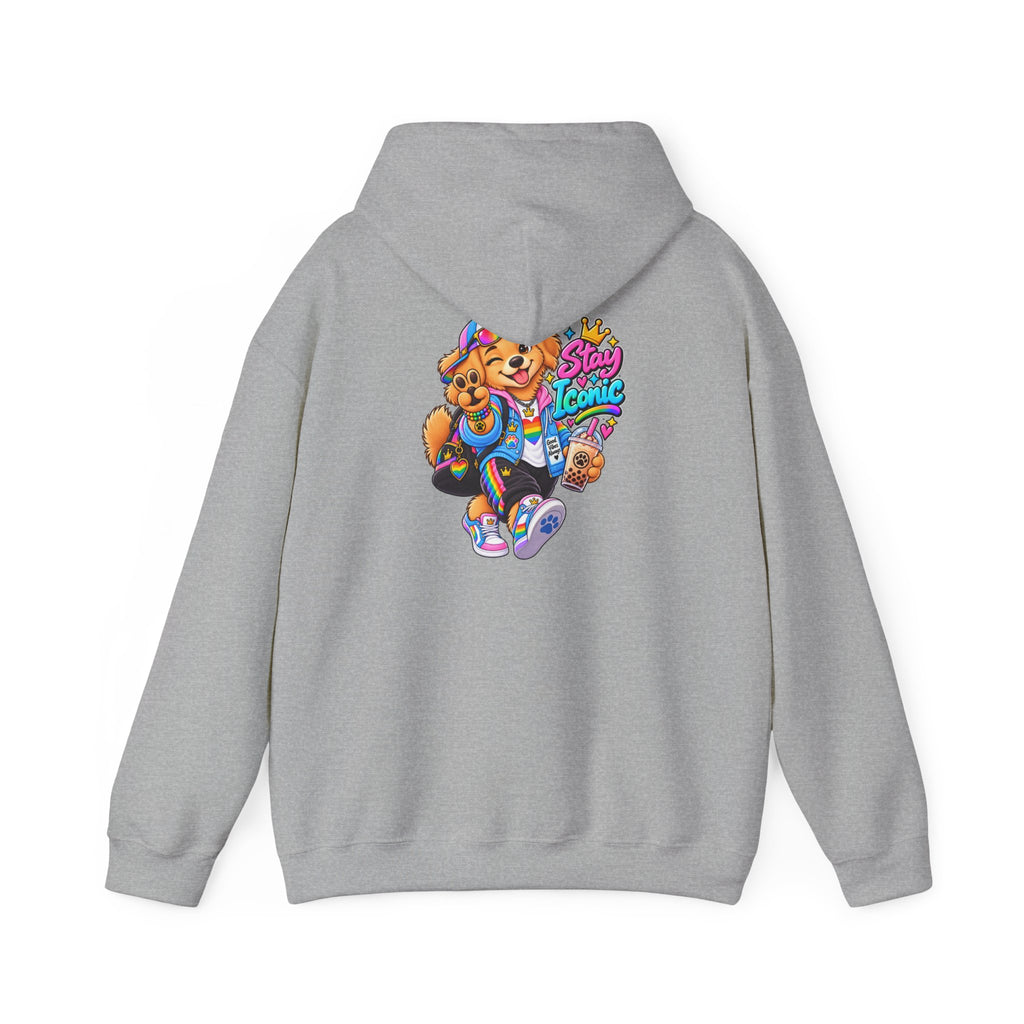 Hoodie — Colorful Big Personality Stay Iconic Pup Graphic